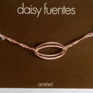 Daisy Fuentes Ankle Bracelet Anklet Copper Tone 9"